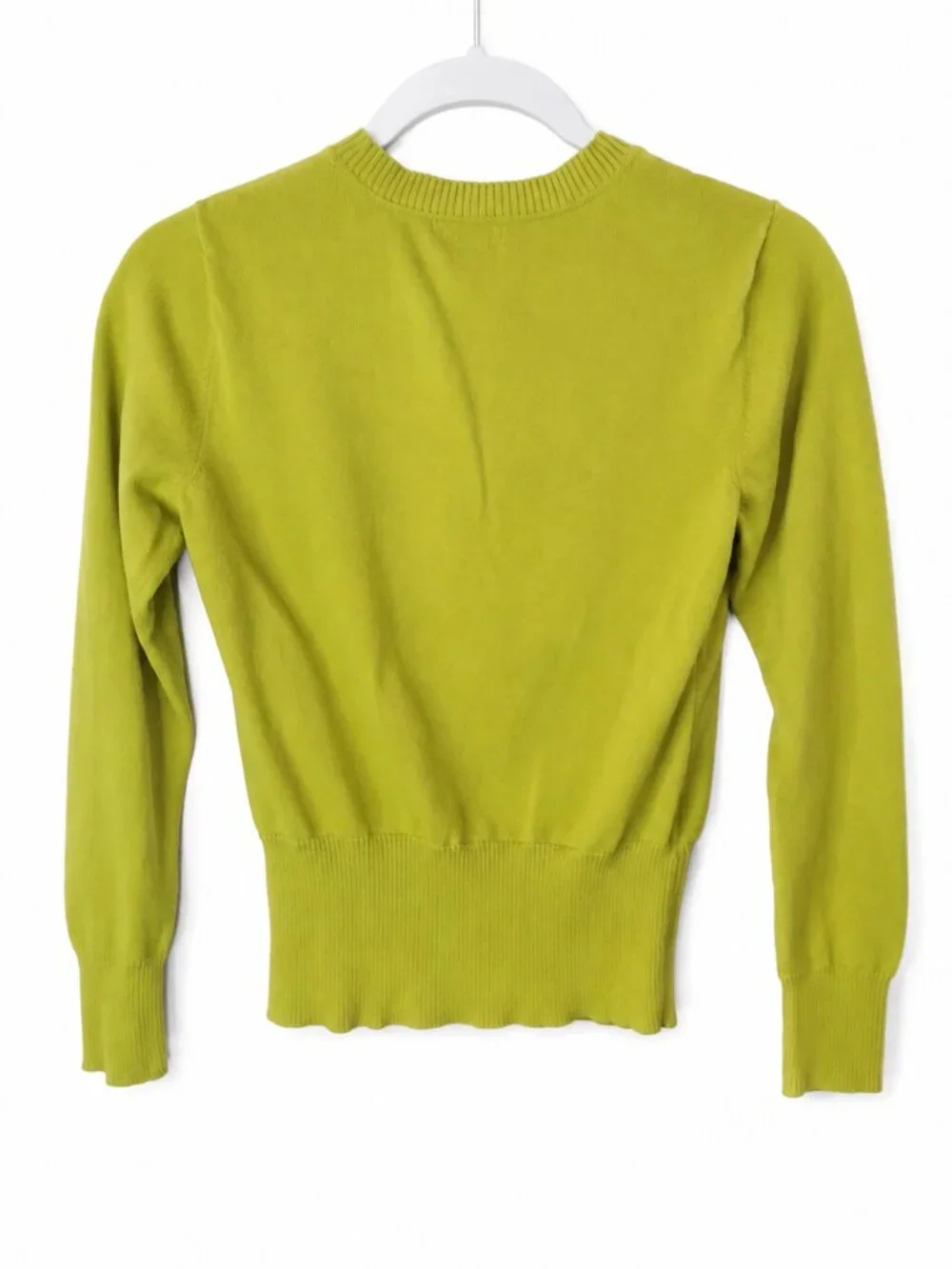 Green Argyle Button Front Cardigan Sweater Preppy Dark Academia - Picture 3 of 4
